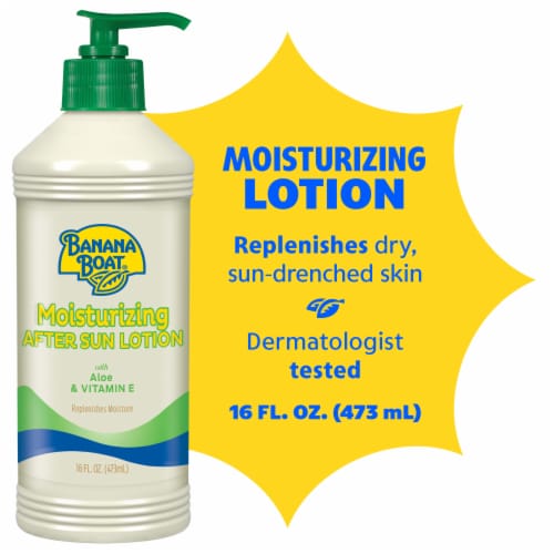 Banana Boat Moisturizing After Sun Lotion Made With Aloe + Vitamin E Replenishes Moisture