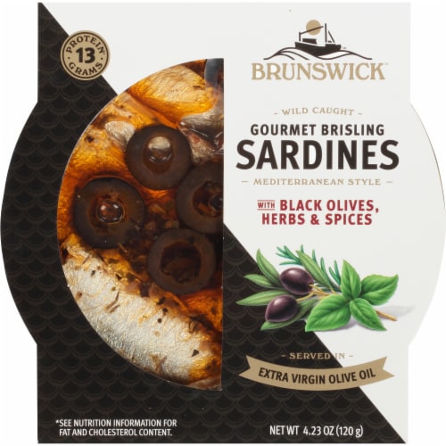 Brunswick™ Mediterranean Style Wild Caught Gourmet Brisling Sardine Can