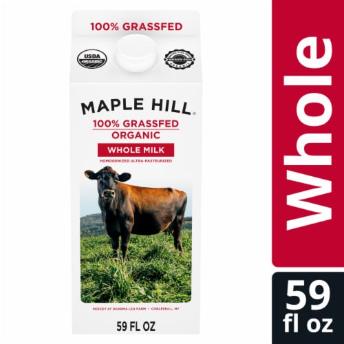 Maple Hill 100% Grassfed Organic Whole Milk