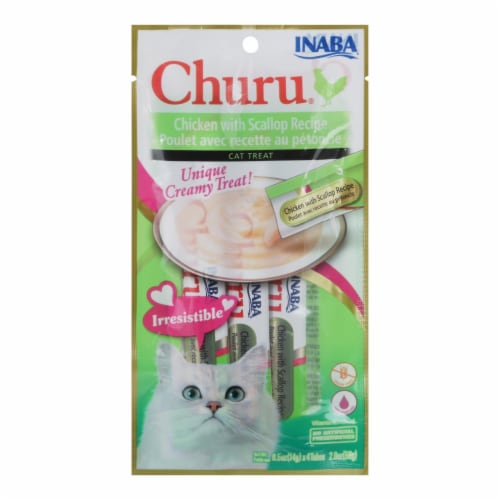 Inaba - Cat Churu Puree Chicken Scallop - 2 oz - 8 Pack