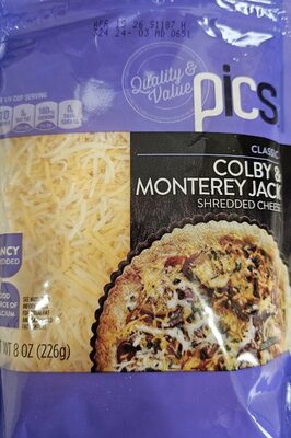 Pics Colby Jack Shredded Cheese 8 oz