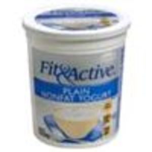 Fit & Active Non Fat Plain Yogurt 32 oz