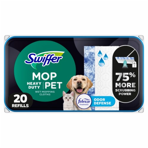Swiffer Heavy Duty Multi-Surface Floor Mopping Cleaning Cloth Wet Refills Pet Febreze Odor Defense