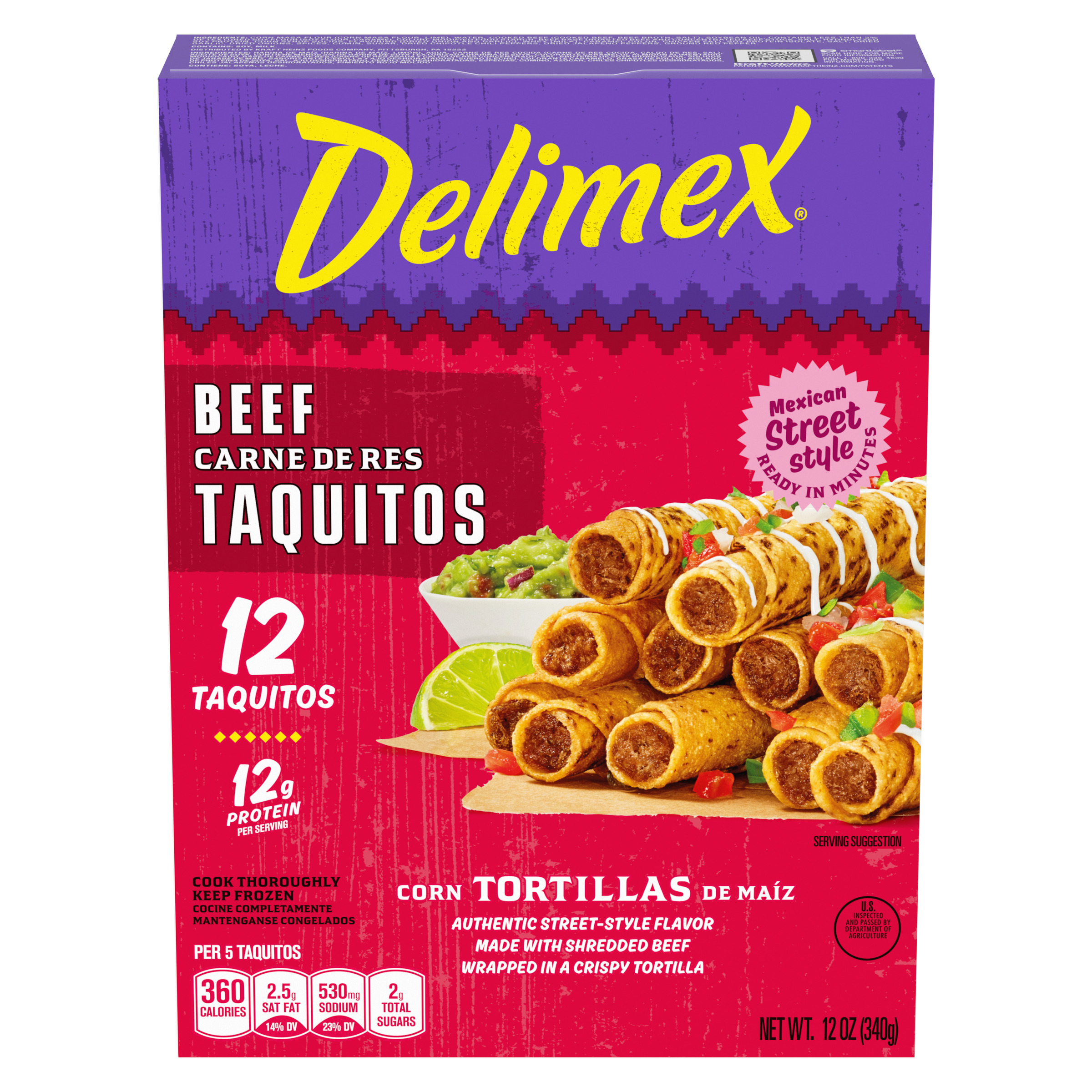 Beef Corn Taquitos Frozen Snacks
