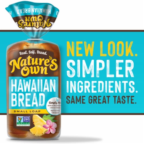 Nature's Own Hawaiian, Small Loaf Size, Sliced Hawaiian Bread