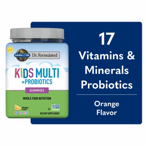 Garden of Life® Kids Multivitamin + Probiotics Gummies for Digestive Gut Health