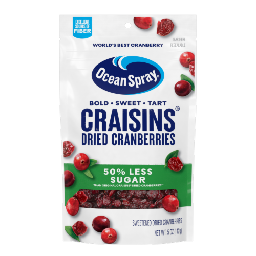 Ocean Spray® Craisins® 50% Less Sugar Dried Cranberries - Dried Fruit