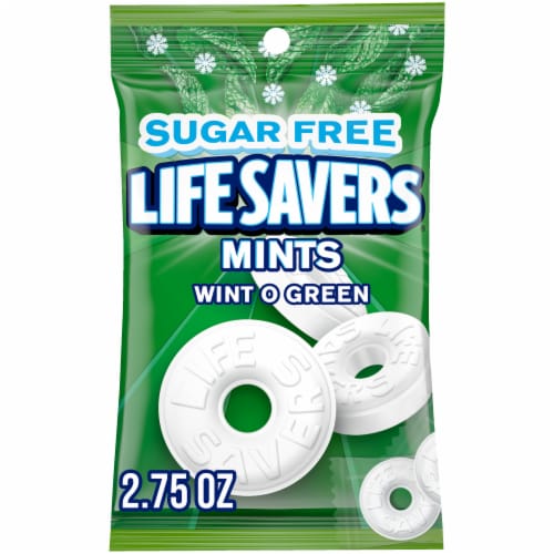 Life Savers Breath Mints Sugar Free Wint-O-Green Hard Candy Bag