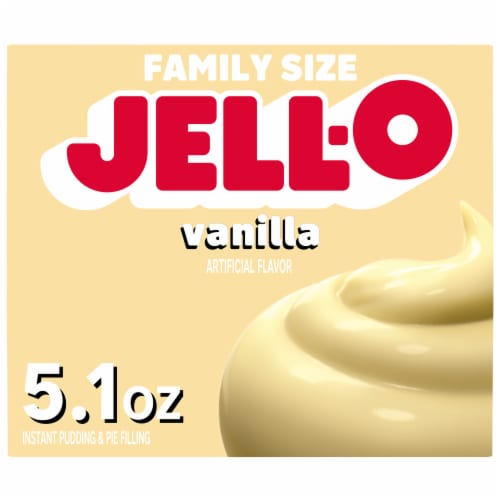 Jell-O Vanilla Artificially Flavored Instant Pudding & Pie Filling Mix Family Size Box