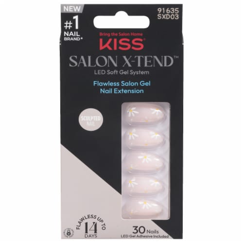 Kiss® Salon X-tend Flawless Salon Gel Sculpted Nail Extension - Red Flags
