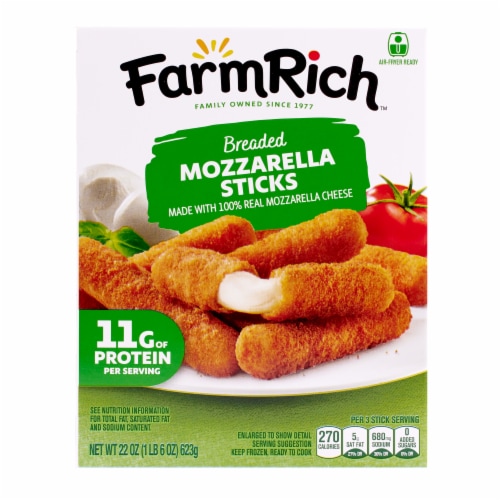 Farm Rich Breaded Mozzarella Cheese Sticks (Frozen Snacks and Appetizers)