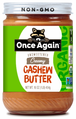 Once Again Organic Unsweetened Creamy Cashew Butter