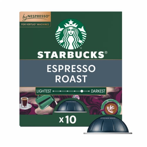 Starbucks® by Nespresso Coffee Pods for Vertuo Machines Espresso Roast Dark Roast