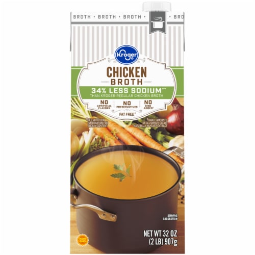 Kroger® Less Sodium Fat Free Chicken Broth