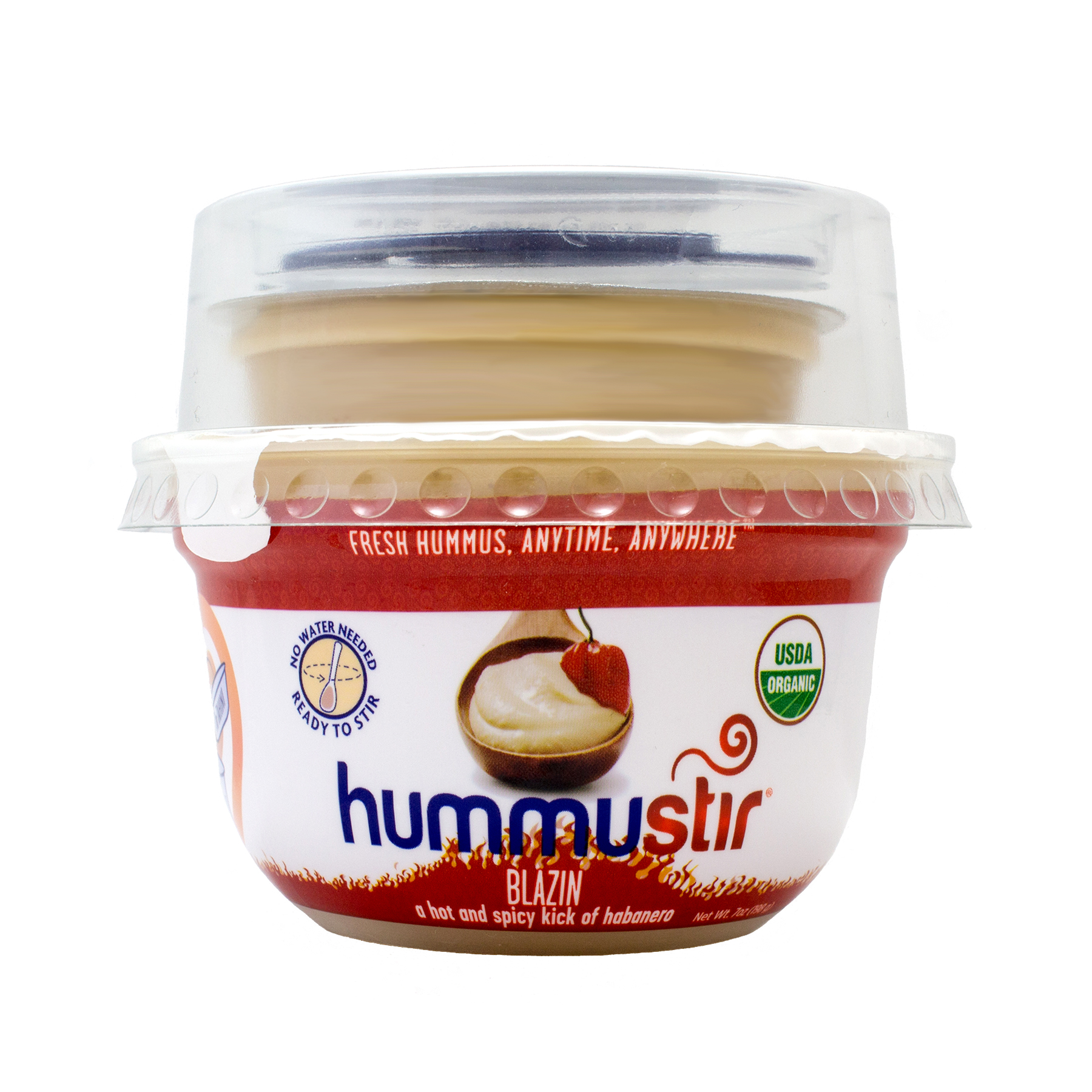 (2 Pack) Organic Hummus Snack. Habanero, 7oz