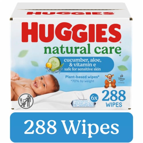 Huggies Natural Care Cucumber Aloe and Vitamin E Baby Wipes