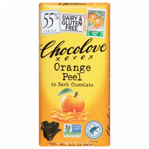 Chocolove Orange Peel in Dark Chocolate Bar
