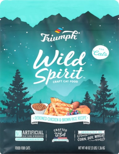 Triumph® Wild Spirit™ Craft Cat Food Deboned Chicken & Brown Rice
