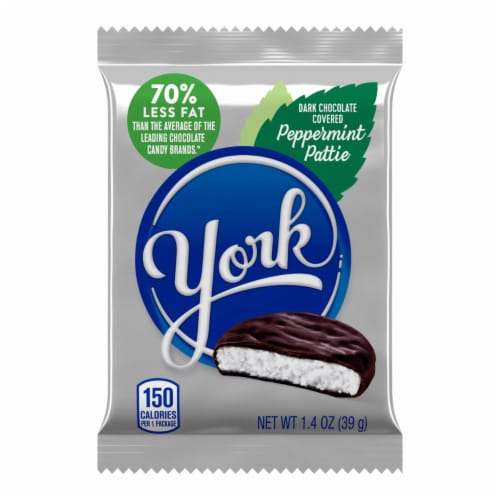 York Dark Chocolate Covered Peppermint Pattie Standard Bar