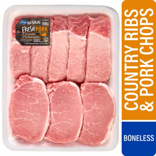Kroger® Natural Country Pork Ribs and Boneless Pork Chops Combo Pack