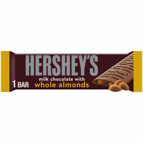 HERSHEY'S Milk Chocolate with Whole Almonds Candy Bar