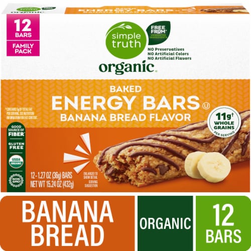 Simple Truth Organic® Banana Bread Flavored Baked Energy Bar Family Size