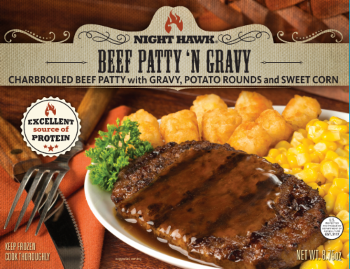 Night Hawk Beef Patty 'n Gravy Frozen Meal