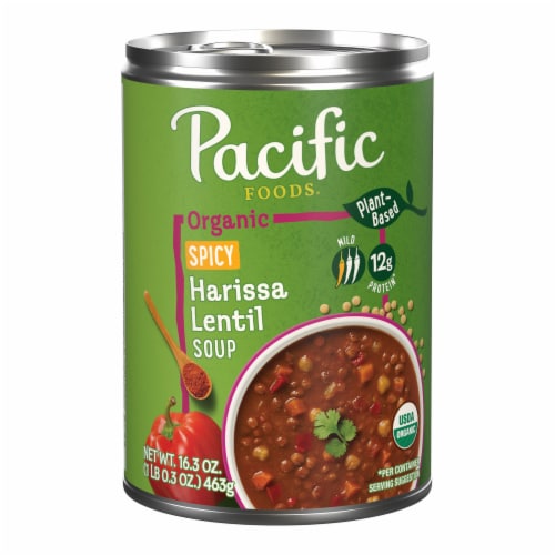 Pacific Foods® Organic Spicy Harissa Lentil Soup Plant Based
