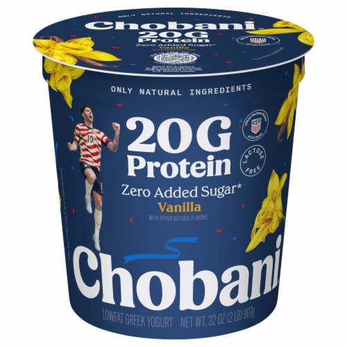 Chobani® 20G Protein Lowfat Greek Yogurt Vanilla 32oz