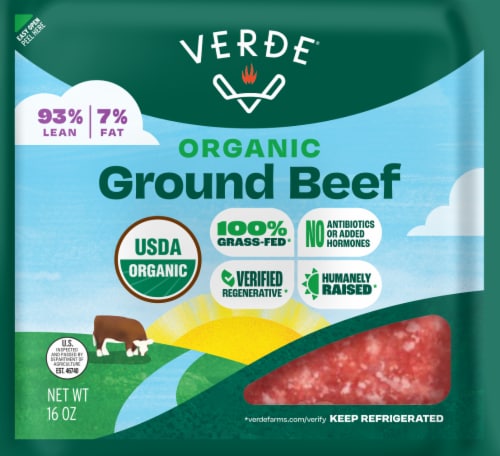 Verde® Organic Grass-Fed 93/7 Ground Beef