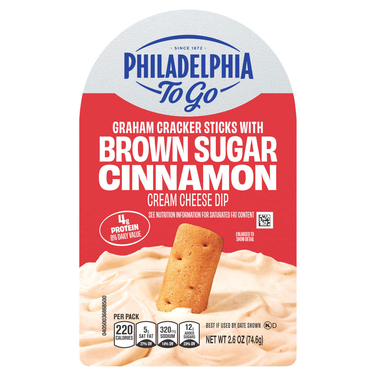 To Go Graham Cracker Sticks with Brown Sugar Cinnamon Cream Cheese Dip