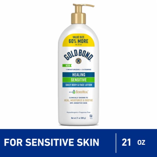 Gold Bond Healing Sensitive Daily Body & Face Lotion With Aloe