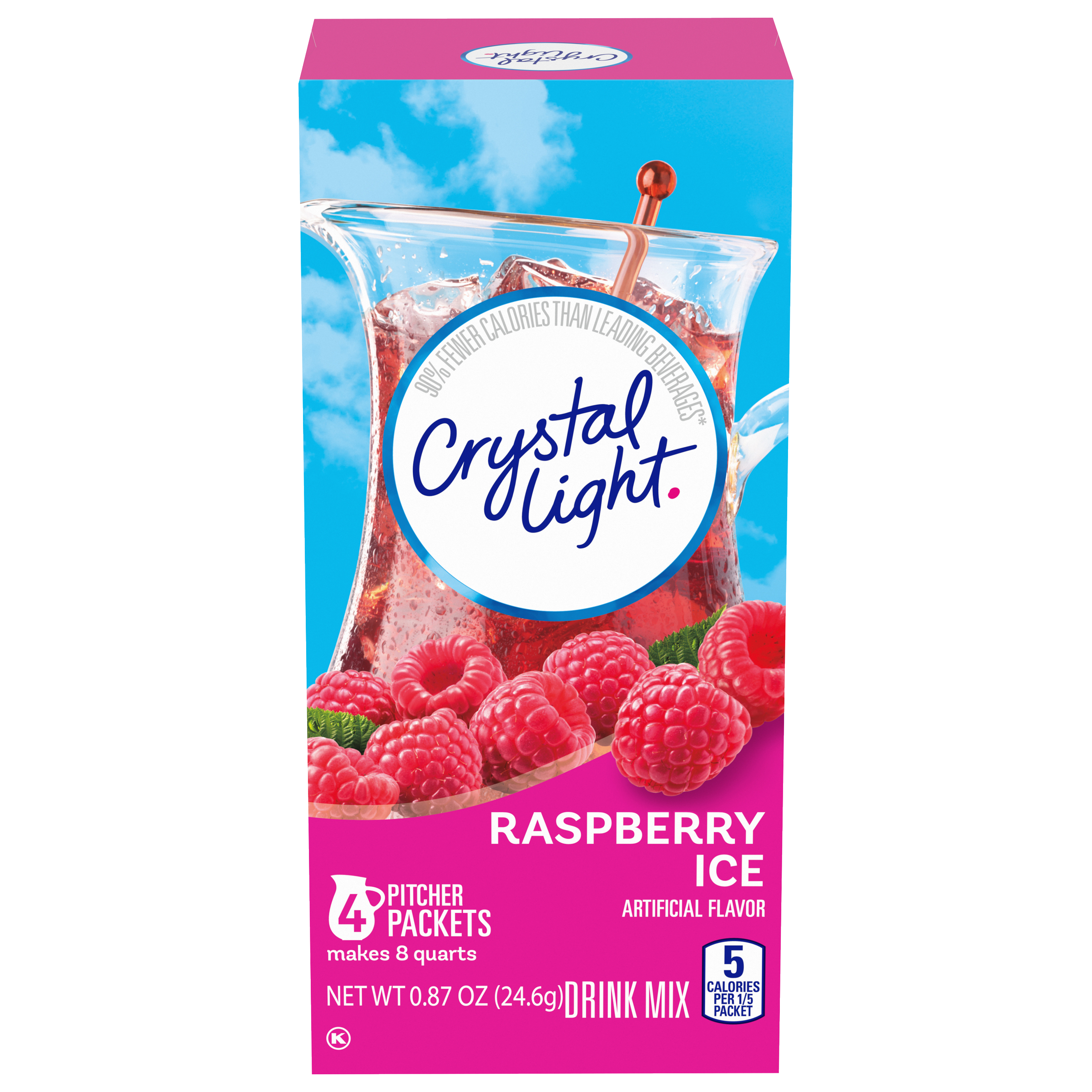Raspberry Ice Artificially Flavored Powdered Drink Mix