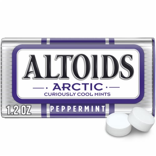 Altoids Arctic Peppermint Sugar Free Breath Mints Single Pack Tin