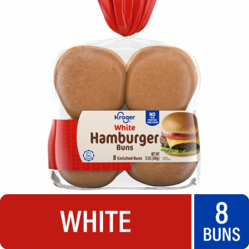 Kroger® White Hamburger Buns