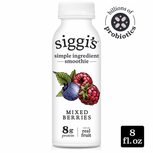 siggi’s Mixed Berries Probiotic Lowfat Yogurt Drink, 8 fl oz