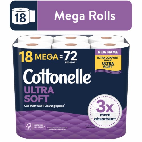 Cottonelle® Ultra Soft™ Toilet Paper 18 Mega Rolls