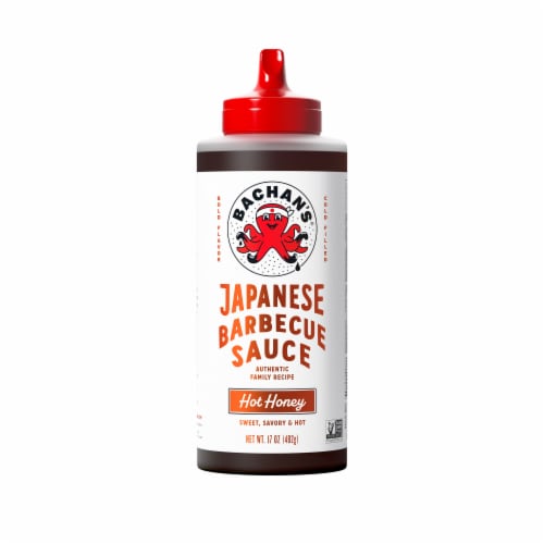 Bachan's Hot Honey Japanese Barbecue BBQ Sauce - Bold, Fresh, Umami Flavor