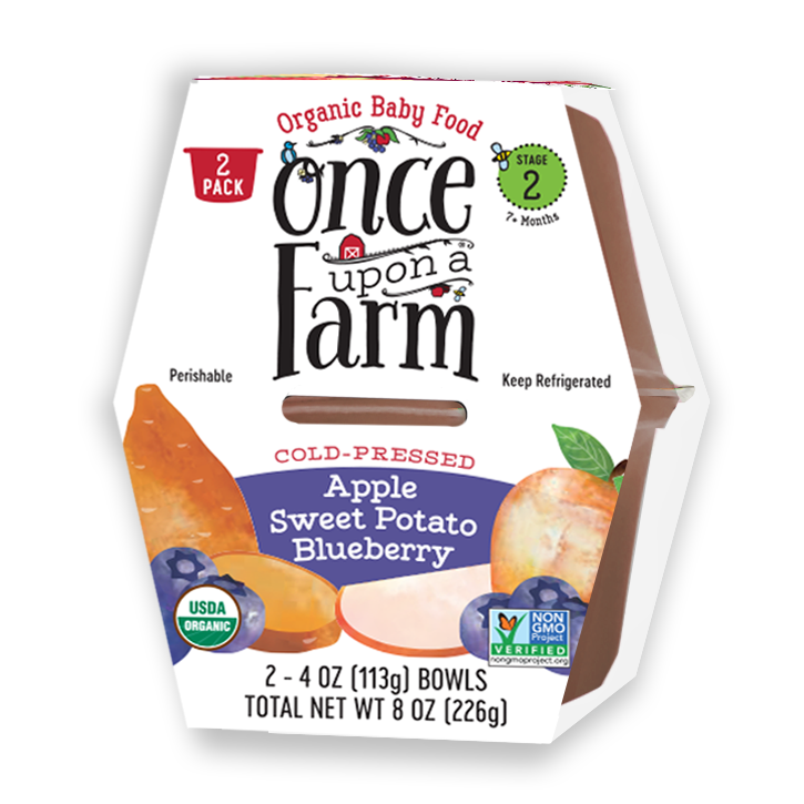 Once Upon a Farm Organic Apple Sw PT Blueb 2pk 4oz