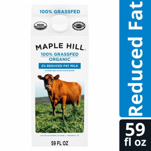 Maple Hill 100% Grassfed Organic 2% Reduced Fat Milk