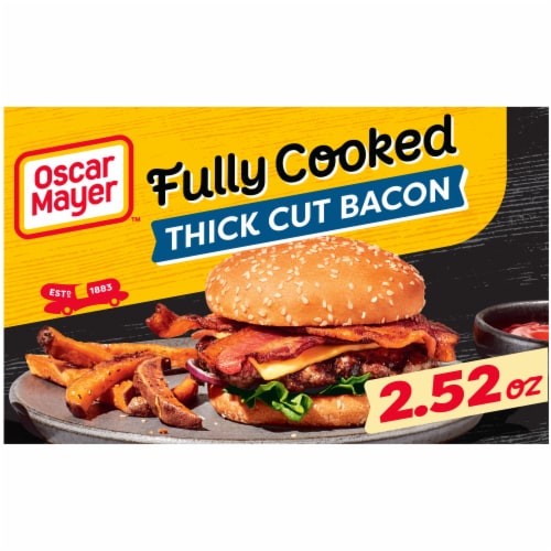 Oscar Mayer Fully Cooked Thick Cut Bacon, Box, 7-9 slices