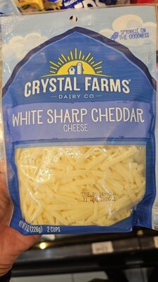 Shredded Wisconsin White Sharp Cheddar Cheese 8 oz