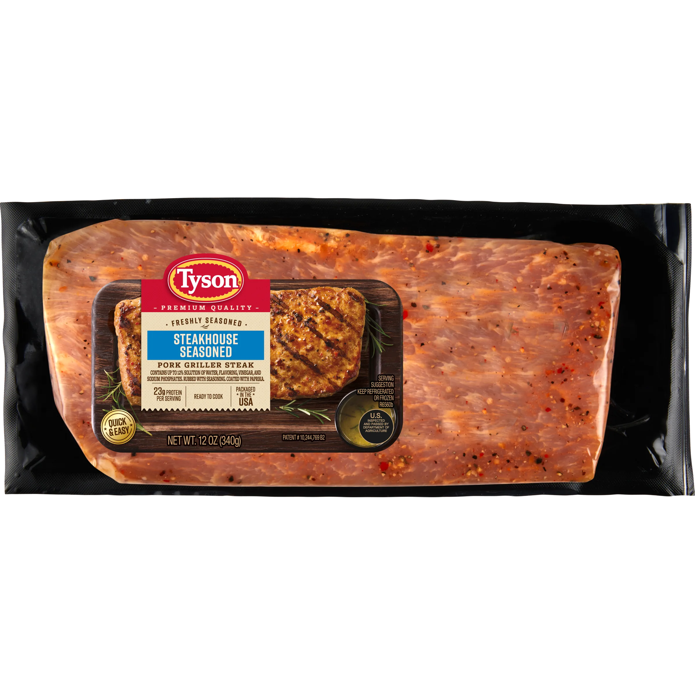 Tyson Seasoned Steakhouse Pork Griller Steak
