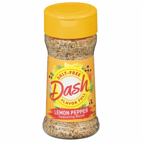 Dash Salt-Free Lemon Pepper Seasoning Blend, Kosher, 2.5 oz