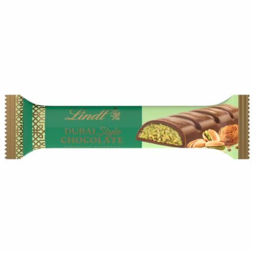 Lindt Dubai Style Milk Chocolate Candy with Pistachio & Kadayif Stick