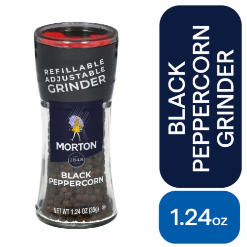 Morton® Black Peppercorn Refillable Grinder 1.24 oz