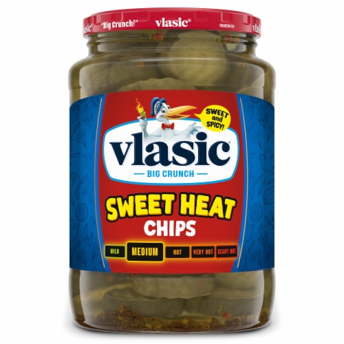 Vlasic Sweet Heat Medium Spice Pickle Chips