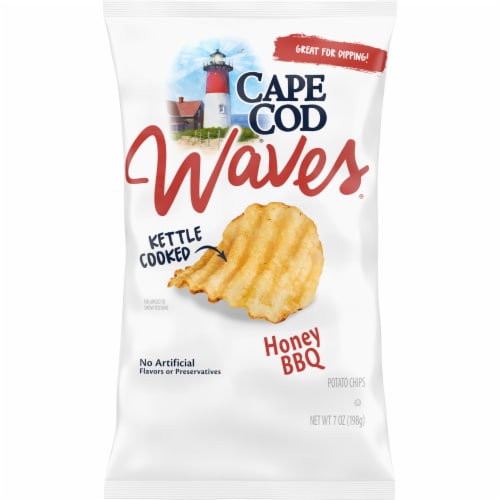 Cape Cod Waves® Potato Chips Wavy Cut Honey BBQ Kettle Chips