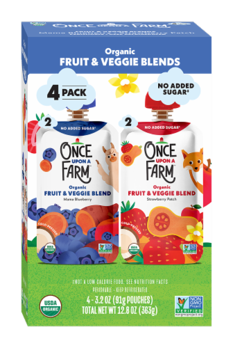 Once Upon A Farm™ Fruit & Veggie Blend Organic Yogurt Pouches