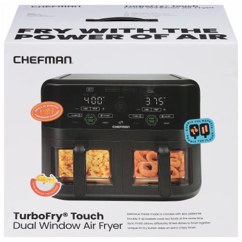 Chefman TurboFry® Touch Dual Basket Digital Air Fryer - Black